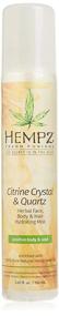 img 4 attached to 🍊 Hempz Fresh Fusions Citrine Crystal & Quartz Hydrating Mist - Natural All Over Spray with Hemp Seed Oil & Citrus - Calming Body Spray for Women - 5.07 oz.