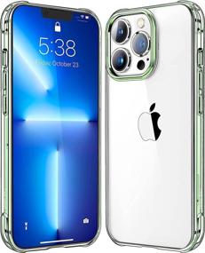 img 1 attached to 📱 Clear Transparent Shockproof Protective Phone Case for iPhone 13 Pro - Mkeke Compatible, Released in 2021 (Green)