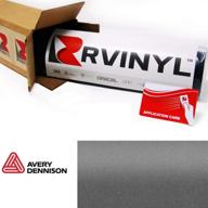 avery dennison sw900 845-m matte metallic charcoal supreme wrapping film vinyl vehicle car wrap sheet roll - (12&#34 logo