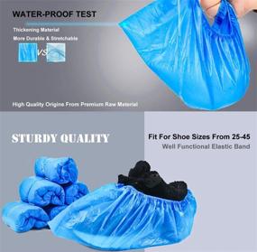 img 3 attached to Stay Dry and Protected: Disposable Waterproof Construction Protection (Disposable Pairs)