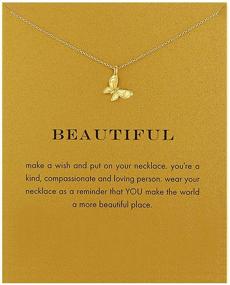 img 1 attached to 🐘 Friendship Good Luck Elephant Pendant Necklace with Message Card Compass Pendant Chain - Perfect Gift