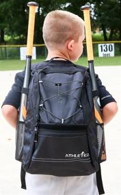 img 1 attached to 🎒 Versatile Athletico Youth Baseball Bag: Bat Backpack for Baseball, T-Ball & Softball Gear – Holds Bat, Helmet, Glove with Convenient Fence Hook