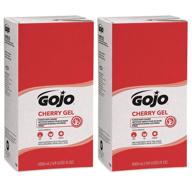 🍒 гель для рук с помощью gojo cherry gel pumice - аромат вишни, 5000 мл, заправка для дозатора gojo pro tdx в стиле нажатия (набор из 2 штук) - 7590-02 логотип