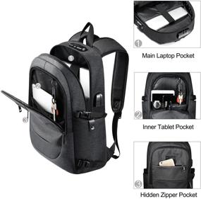 img 2 attached to 🔒 Ultimate Protection: Tzowla Business Resistant Anti Theft Backpacks Defend Valuables