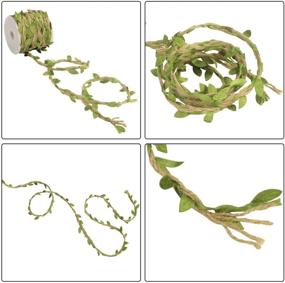 img 2 attached to 🎁 Versatile BIHRTC Natural Jute Twine Burlap Leaf Ribbon: Ideal for Crafts, Gifts, Weddings, and Gardens!