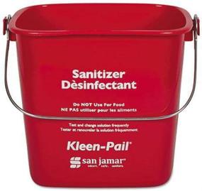 img 2 attached to 🧼 San Jamar KP97RD Kleen Pail Container: Convenient and Hygienic Cleaning Solution