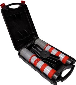 img 1 attached to Highly Visible Electriduct Road Emergency Beacon LED Flare Kit with Storage Case - Red