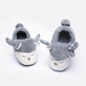 img 2 attached to Jee Trum Grey007 Boys' Toddler Slippers - Comfortable and Stylish Shoes