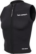 🏊 stay protected and comfortable with lemorecn mens premium neoprene 3mm zipper diving vest logo