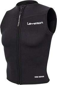 img 4 attached to 🏊 Stay Protected and Comfortable with Lemorecn Mens Premium Neoprene 3mm Zipper Diving Vest