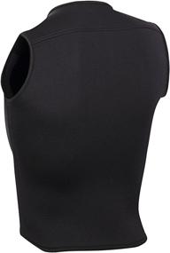 img 2 attached to 🏊 Stay Protected and Comfortable with Lemorecn Mens Premium Neoprene 3mm Zipper Diving Vest