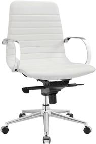 img 4 attached to Modway Groove Ribbed Leather Office Furniture