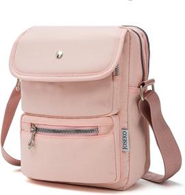 img 4 attached to 👜 Versatile and Stylish Crossbody Bag for Women: JOSEKO Multi-Pocketed Nylon Shoulder Bag Purse Travel Passport Bag Messenger Bag