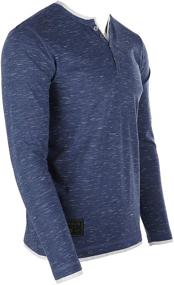 img 3 attached to ZIMEGO Mens Henley Shirts ZG ZGLS247 Men's Clothing and Shirts