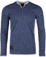 zimego mens henley shirts zg zgls247 men's clothing and shirts logo