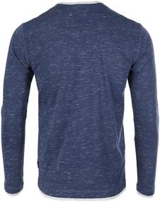 img 2 attached to ZIMEGO Mens Henley Shirts ZG ZGLS247 Men's Clothing and Shirts