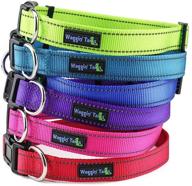 🐶 wagtime club classic reflective dog collar - available in 6 vibrant colors - leash sold separately logo