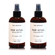 🛀 muse bath apothecary room ritual - aromatic and relaxing room mist, 8 oz, infused with organic essential oils - soothing aloe, eucalyptus, and lavender blend, set of 2 logo