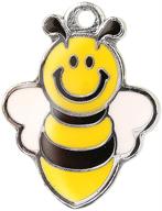 🐝 10pcs little cute yellow bee wholesale diy charms pendants - m112-e logo