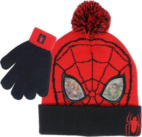 img 4 attached to 🧤 Keep Your Toddler Warm with Marvel Spider-Man Pom Pom Mittens - Perfect Boys' Accessories for Cold Weather!