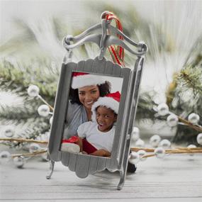 img 3 attached to 🛷 Pewter Sled Photo Frame Ornament