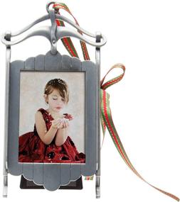 img 4 attached to 🛷 Pewter Sled Photo Frame Ornament