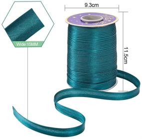 img 3 attached to 🎀 PH PandaHall Teal Satin Ribbon Bias Tape - 1/2 Inch, Ideal for Stage Costumes, Clothing, Robes, Cosplay, Sewing, DIY Cheongsam (87 Yards)