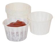 📦 value set of 500 paper souffle portion cups - 2 oz size logo