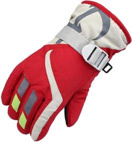 img 2 attached to 🧤 Winter Waterproof Gloves with Fleece Lining - Essential Cold Weather Boys' Accessories