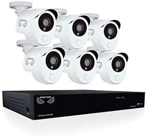 img 2 attached to 🦉 Ночная Сова Безопасность HD201-86P-B: Мощная HD Видеокамера Система безопасности с 1ТБ HDD и 6x 1080p Проводных Инфракрасных для Улучшенной Домашней Защиты в Белом цвете