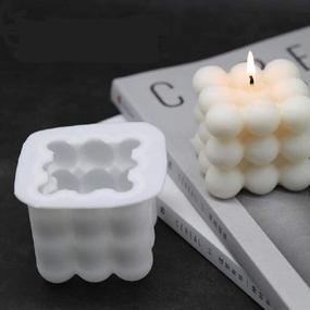 img 3 attached to 🕯️ BYBYCD 3D Silicone Molds for DIY Candles and Handmade Soaps - Silicone Mold for Soy Wax Candles, Handcraft Ornaments, and Fondant - Candle Making and Soap Making Mold