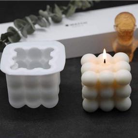 img 2 attached to 🕯️ BYBYCD 3D Silicone Molds for DIY Candles and Handmade Soaps - Silicone Mold for Soy Wax Candles, Handcraft Ornaments, and Fondant - Candle Making and Soap Making Mold