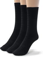 🧦 silky toes 3 or 6 pack boys girls bamboo crew socks, seamless dress and school socks logo