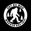 more shiz wander bigfoot sticker exterior accessories logo