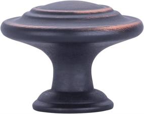 img 2 attached to 🔘 10-Pack Oil Rubbed Bronze Top Ring Cabinet Knob – 1.25-inch Diameter by Amazon Basics