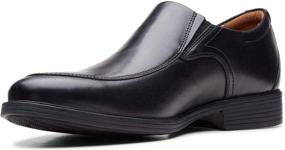 img 4 attached to 👞 Dark Leather Men's Shoes - Clarks Whiddon Step