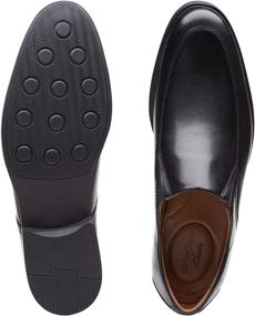 img 1 attached to 👞 Dark Leather Men's Shoes - Clarks Whiddon Step