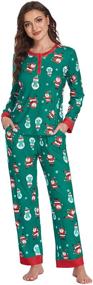 img 2 attached to 👚 Ekouaer Women's Long Sleeve Pajama Set | Lounge Set with Pockets | Soft PJ Lounge Sets S-XXL