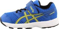 asics contend athletic running shoes for little girls - cameo logo