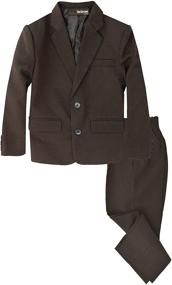 img 2 attached to 👔 Gino Giovanni Boys Formal Suit Set: Classy and Complete 2-Piece Ensemble