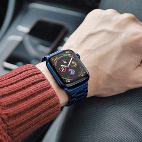 img 1 attached to Совместимый с браслетом для Apple Watch 42 мм 44 мм 45 мм 38 мм 40 мм 41 мм EPULY