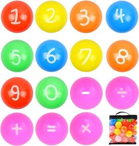 img 1 attached to 🔢 Youngever Plastic Bright Educational Numbers: Fun, Colorful Learning Tools for Kids