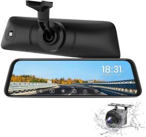 img 4 attached to 🚗 Продвинутая камера заднего вида AUTO-VOX T9: широкоформатная HD система зеркала заднего вида с ночным видением