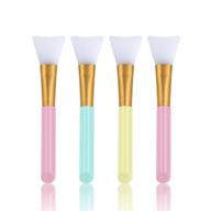 4pcs flexible silicone facial brushes: skincare product applicators for body lotion & more logo