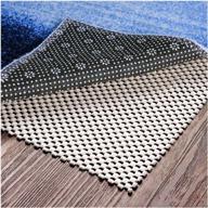 2x6 non-slip area rug pad gripper - strong grip carpet pad for area rugs and hardwood floors, offering protection and cushioning logo