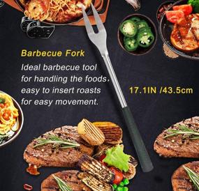 img 2 attached to 🏌️ POLIGO 7pcs Golf-Club Style BBQ Tools - Premium Stainless Steel Grilling Accessories for Outdoor Grill - Perfect Gifts for Men Dad - Rubber Handle Grilling Utensils Set