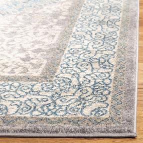 img 3 attached to 🏮 Safavieh Sofia Collection SOF365A Vintage Oriental Distressed Rug: Non-Shedding, Light Grey/Blue, Ideal for Living Room or Bedroom, 2'6" x 4' Size