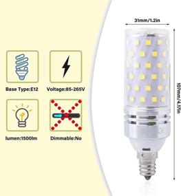 img 2 attached to 💡 Candelabra Daylight LED Bulb Chandelier Decor