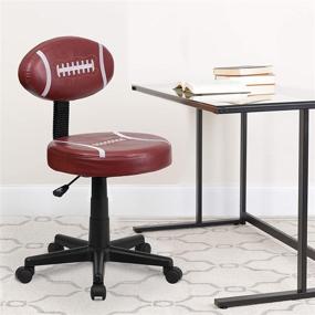 img 4 attached to 🏈 Kickoff Your Productivity with the Flash Furniture Football Swivel Task Office Chair