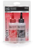 🔨 bsi-201 quik-cure epoxy by bob smith industries - 4.5 oz. combined, clear logo